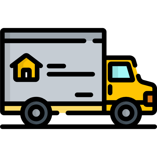 camion de déménagement Special Lineal color Icône
