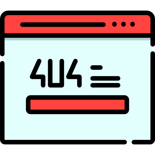 404 error Special Lineal color icon