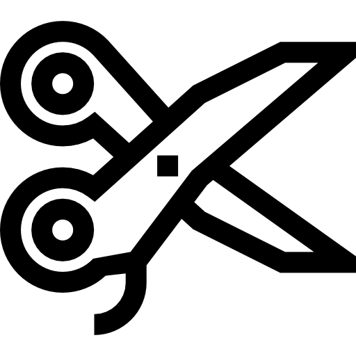 tijeras Basic Straight Lineal icono