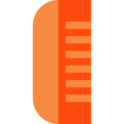 Comb Basic Straight Flat icon