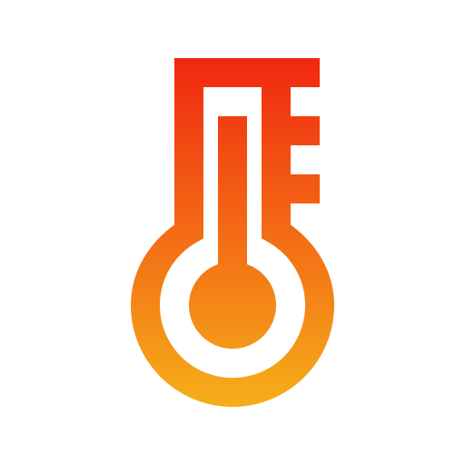termômetro Generic gradient outline Ícone