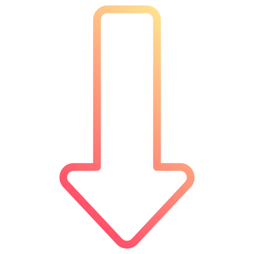 Down arrow Generic gradient outline icon