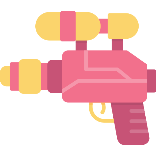 waterpistool Generic color fill icoon