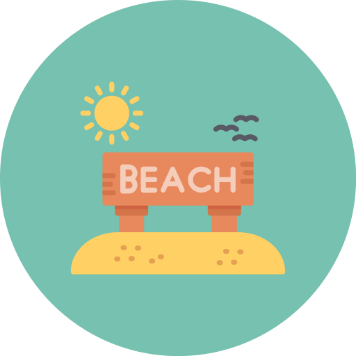 plaża Generic color fill ikona