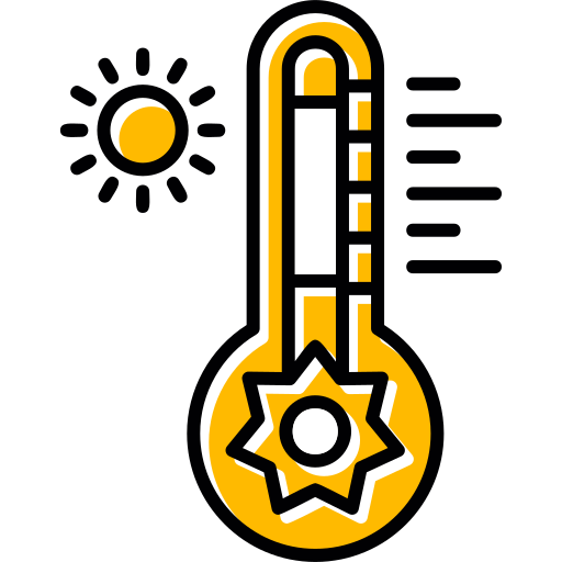 heiße temperatur Generic color lineal-color icon