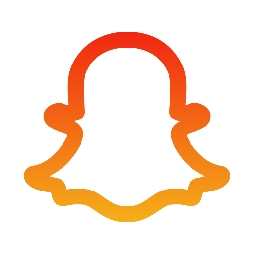 snapchat Generic gradient outline icono