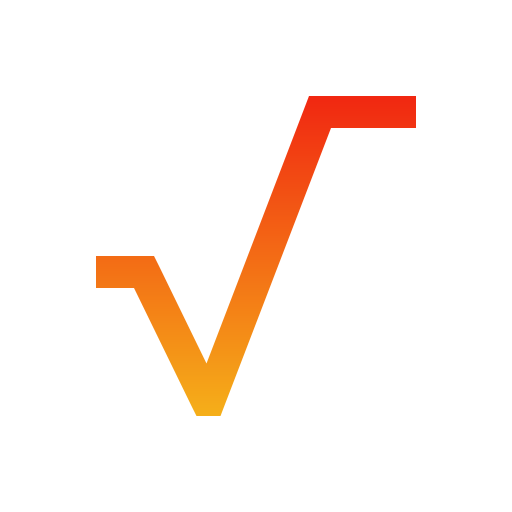 vierkantswortel Generic gradient outline icoon