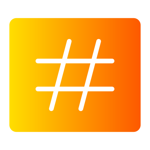 hastag Generic gradient fill иконка