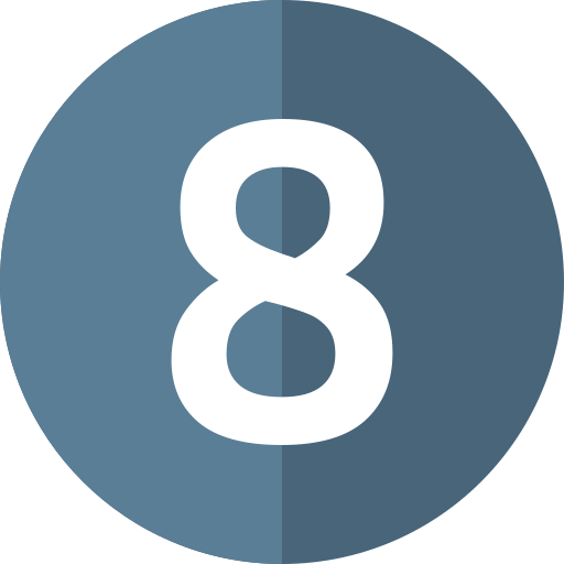 숫자 8 Generic color fill icon