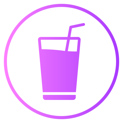 Молочный коктейль Generic gradient fill иконка