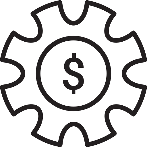 Символ доллара в черном овале Generic outline иконка