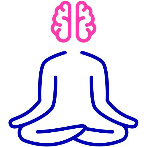 Медитация иконы йоги Vectors Tank Color Outline иконка