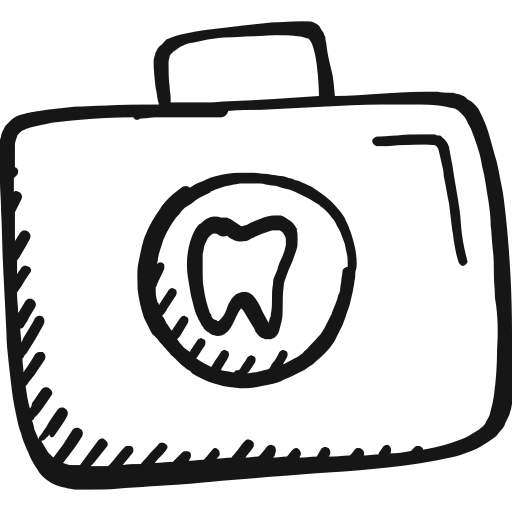 dentista Vectors Tank Black Hand-drawn icono