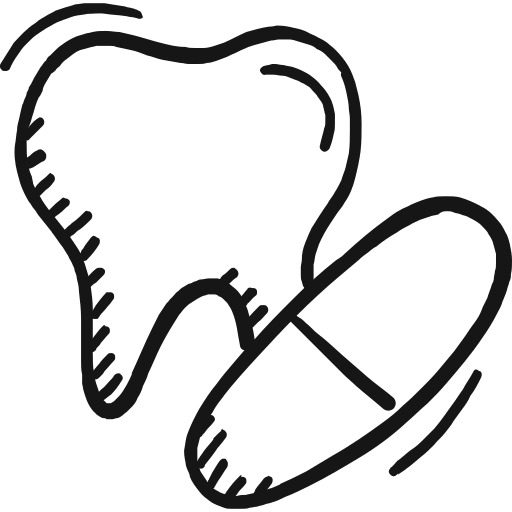 dental Vectors Tank Black Hand-drawn icon