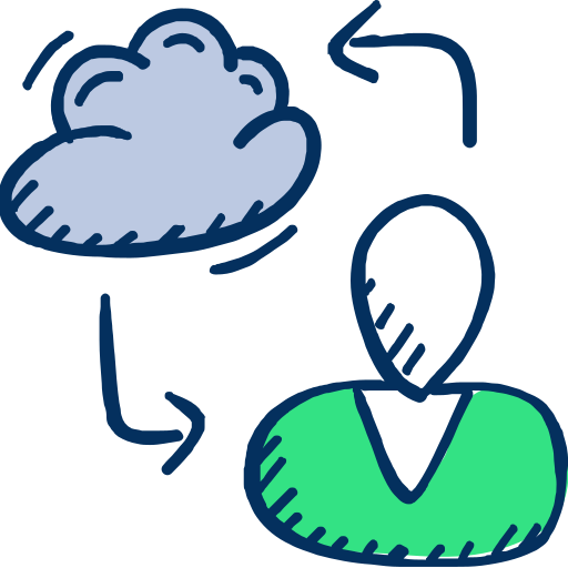 Cloud Vectors Tank Color Hand-drawn icon