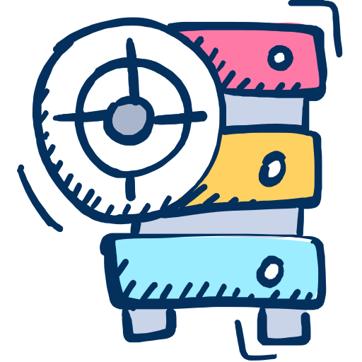 Server Vectors Tank Color Hand-drawn icon