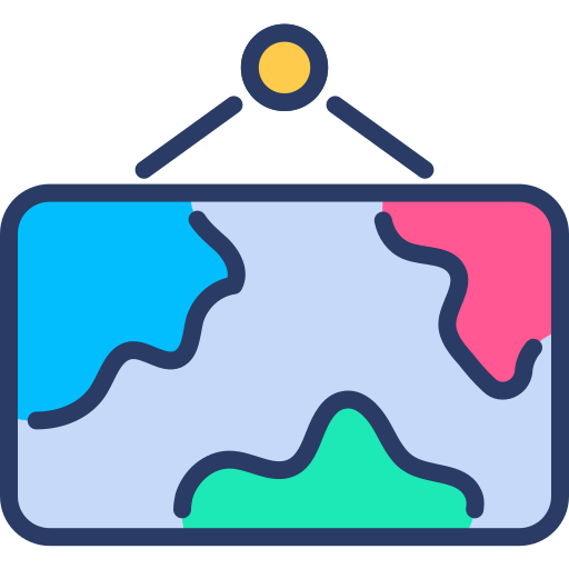 mapa Generic color lineal-color ikona