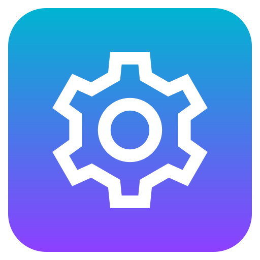 engranaje Generic gradient fill icono