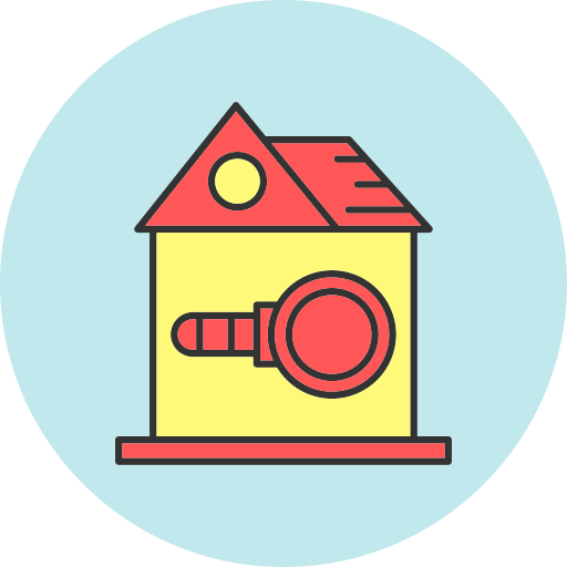 Search house Generic color lineal-color icon