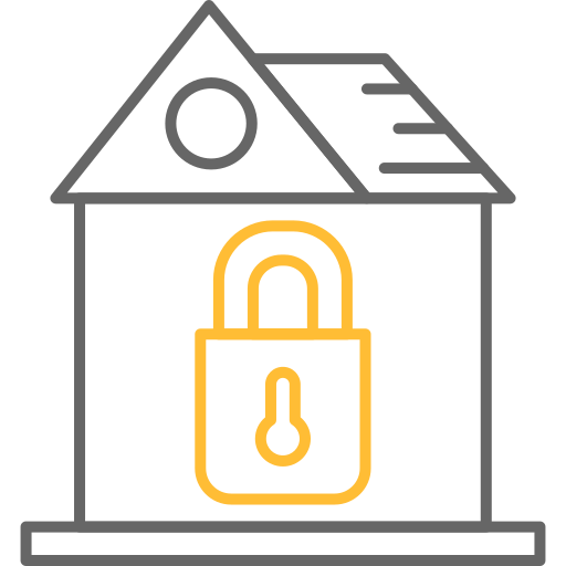 bezpieczeństwo w domu Generic color outline ikona