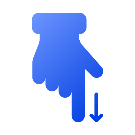 下にドラッグ Generic gradient fill icon