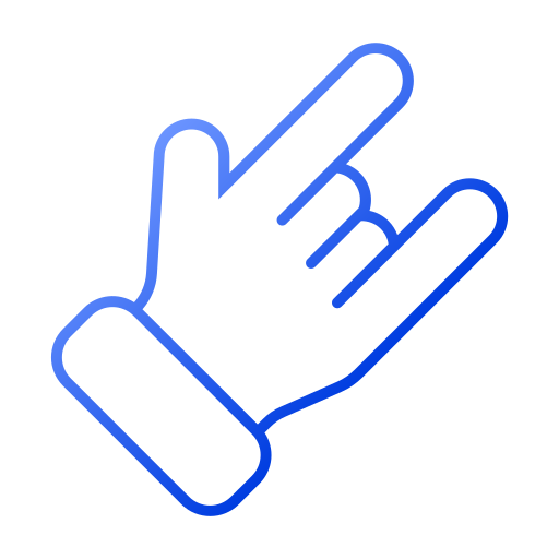 gesto manual Generic gradient outline icono