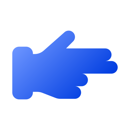 Pointing Right Generic gradient fill icon