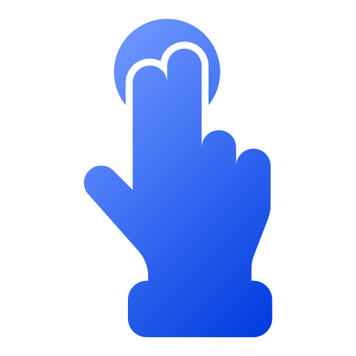 Touch and Hold Generic gradient fill icon