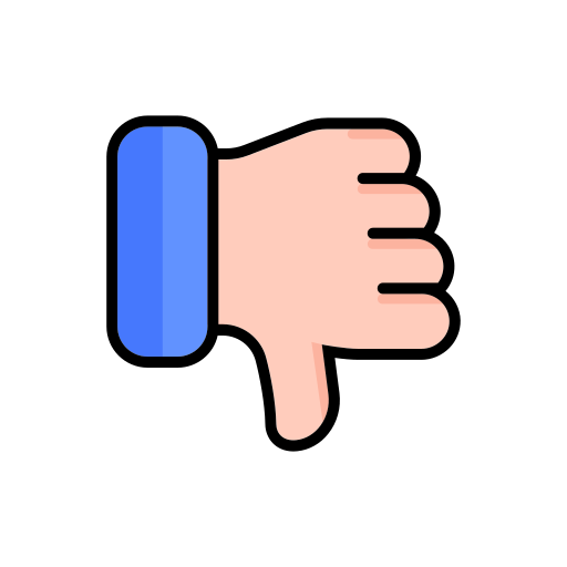 Thumbs down  Generic color lineal-color icon