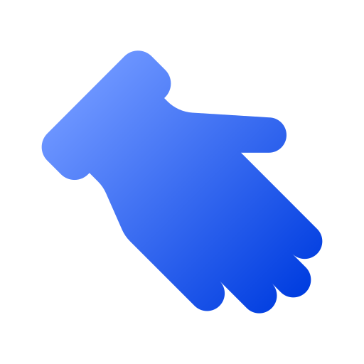 hand Generic gradient fill icoon