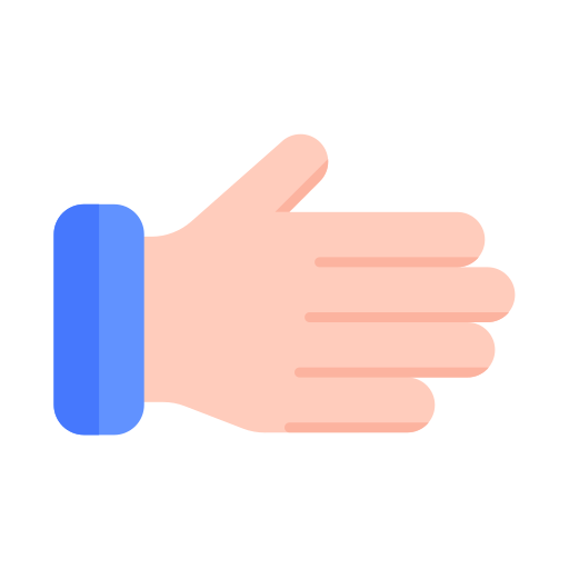 ręka Generic color fill ikona