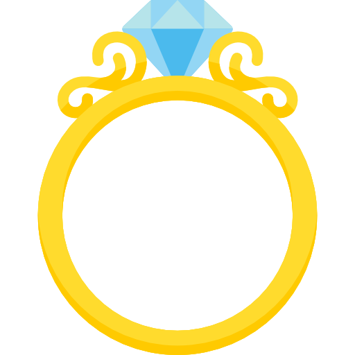 Diamond ring Special Flat icon