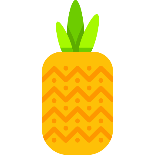 ananas Special Flat icoon