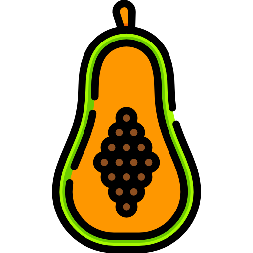 papaya Special Lineal color icono