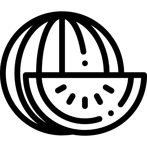 arbuz Detailed Rounded Lineal ikona