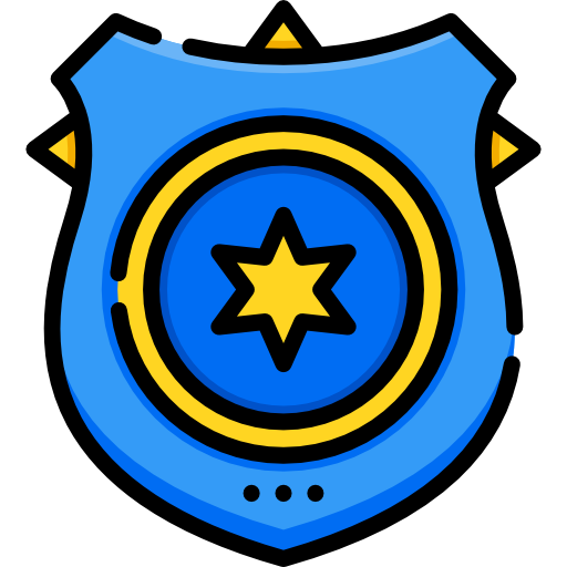 polizeiabzeichen Special Lineal color icon