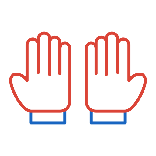 Резиновые перчатки Generic color outline иконка