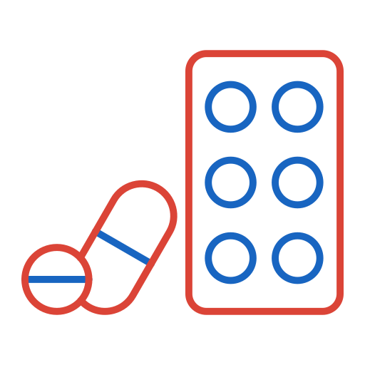 Pills bottle Generic color outline icon