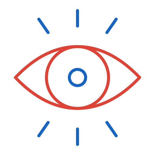 Глаза Generic color outline иконка