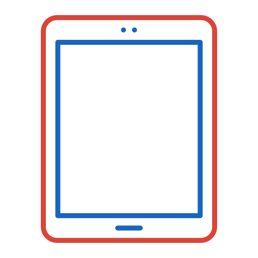 Tablet Generic color outline icon