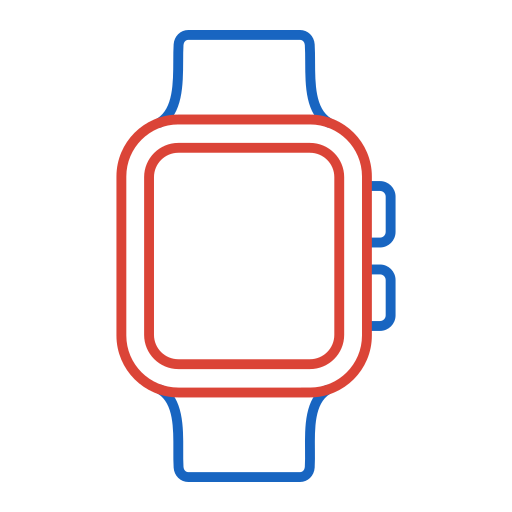 relógio inteligente Generic color outline Ícone