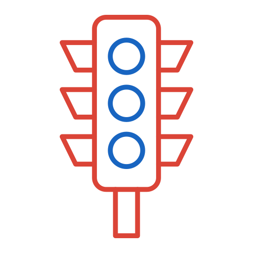 Traffic Light Generic color outline icon