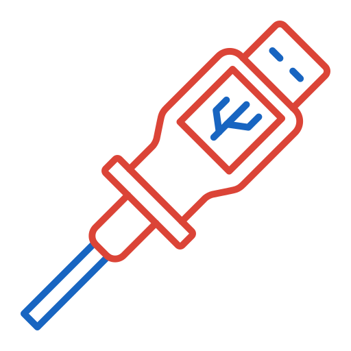 usb 커넥터 Generic color outline icon