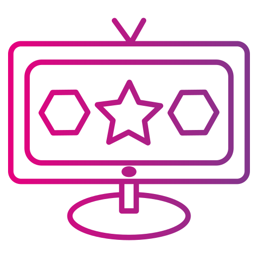 antena telewizyjna Generic gradient outline ikona