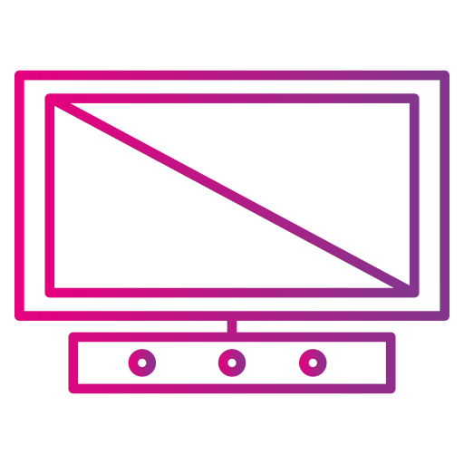 muebles de televisión Generic gradient outline icono