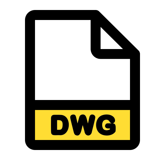 dwg 파일 형식 Generic color lineal-color icon