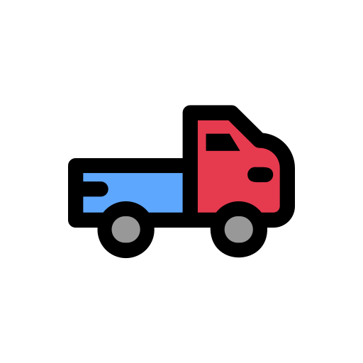 pick-up vrachtwagen Generic color outline icoon