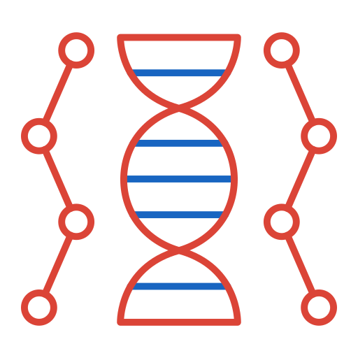 ДНК Generic color outline иконка