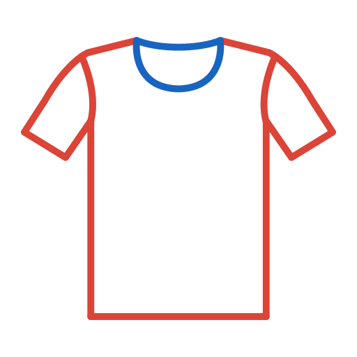 la chemise Generic color outline Icône