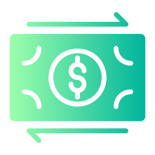 Money transaction Generic gradient fill icon